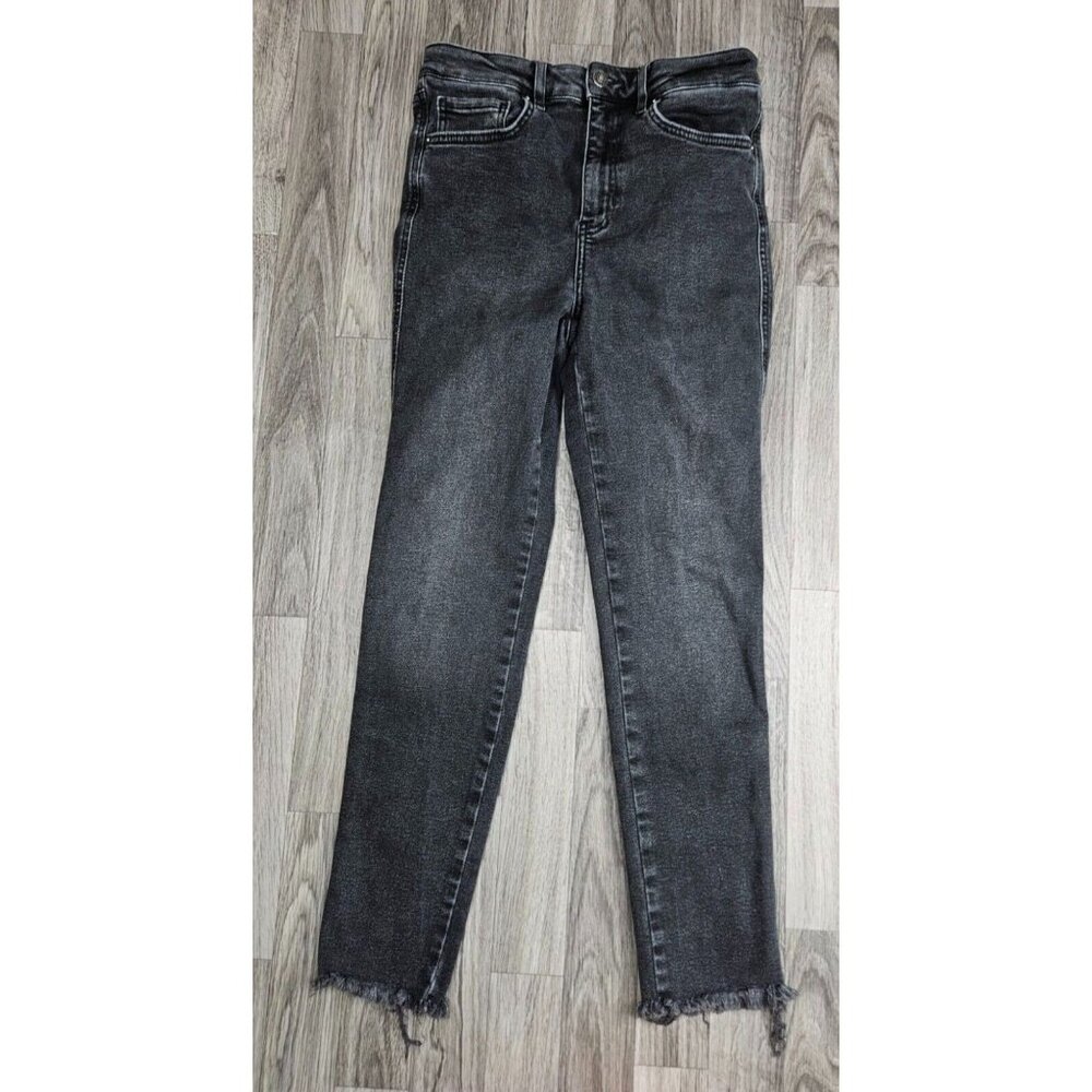 We The Free People Womens Size 29 Pockets Skinny Black Grey Denim Jeans